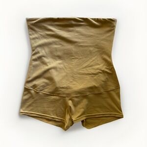 Maidenform Womens High Waisted Shapewear Shorts Medium Beige Firm Control 01164P